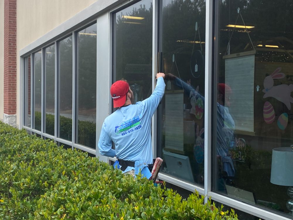 Store front Window Cleaning in Dacula